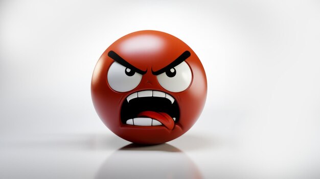 Foto el emoji de la cara enojada