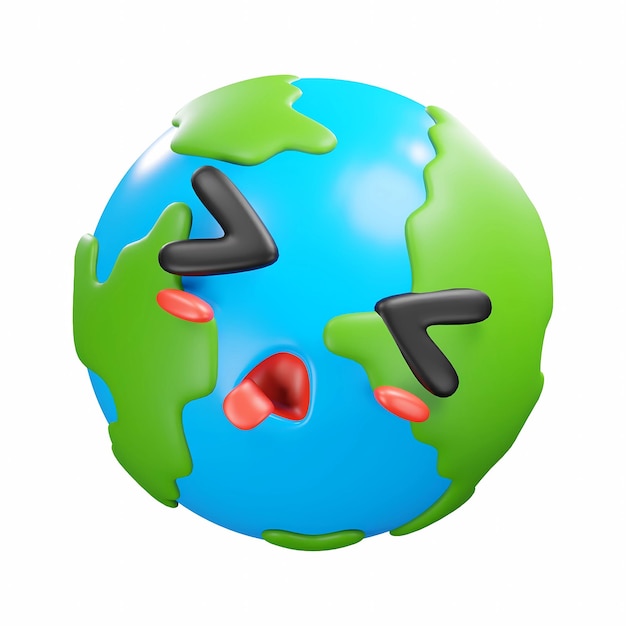 Emoji da Terra Preocupada