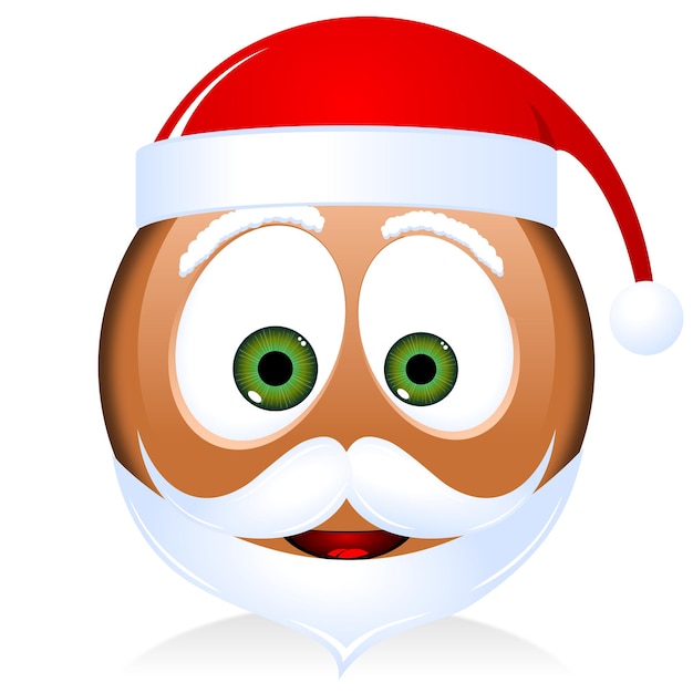 Foto emoji de papai noel preto