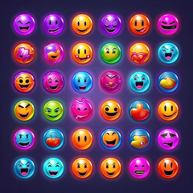 Emoji de personagem sorridente gerado