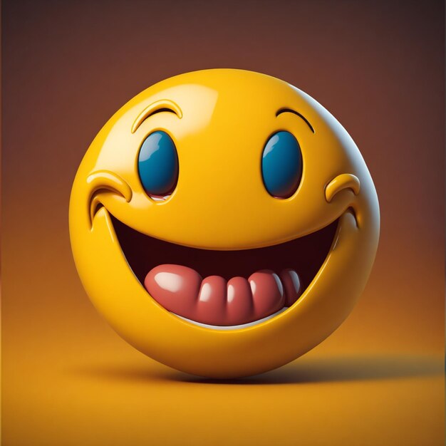 Emoji de sorriso de design de conceito do Dia Internacional da Felicidade
