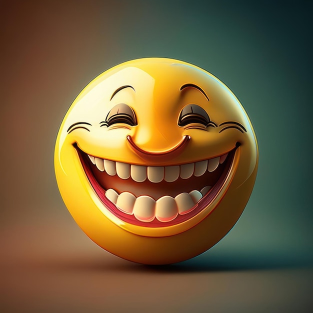 Emoji de sorriso feliz amarelo Inteligência Artificial Gerativa