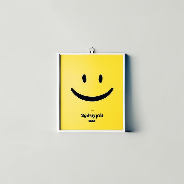 Foto emoji de sorriso feliz amarelo inteligência artificial gerativa