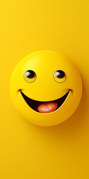 Foto emoji de sorriso papel de parede 3d