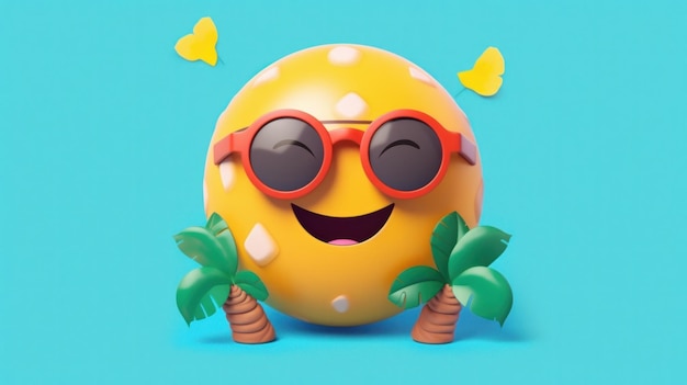 Foto emoji de verão