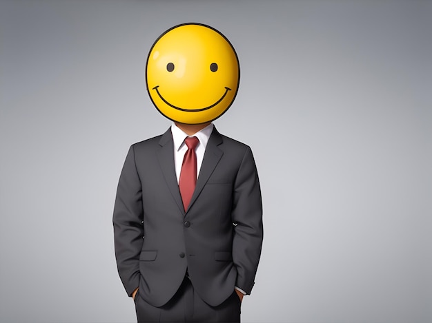 Emoji em traje de negócios gerado por IA