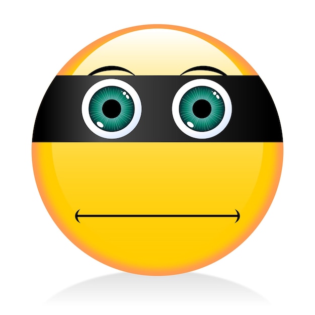 Emoji emoticon ladrão