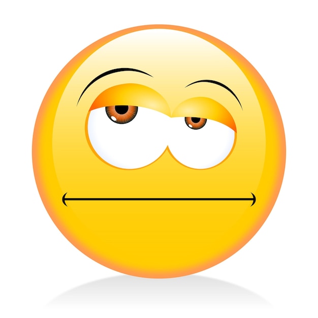 Emoji Emoticon mürrisch