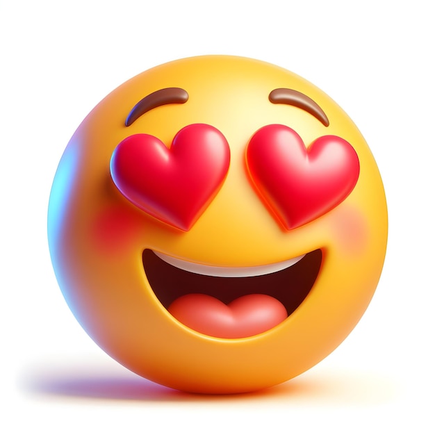 Foto emoji enamorado em 3d