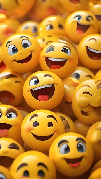 Foto el emoji feliz en 3d