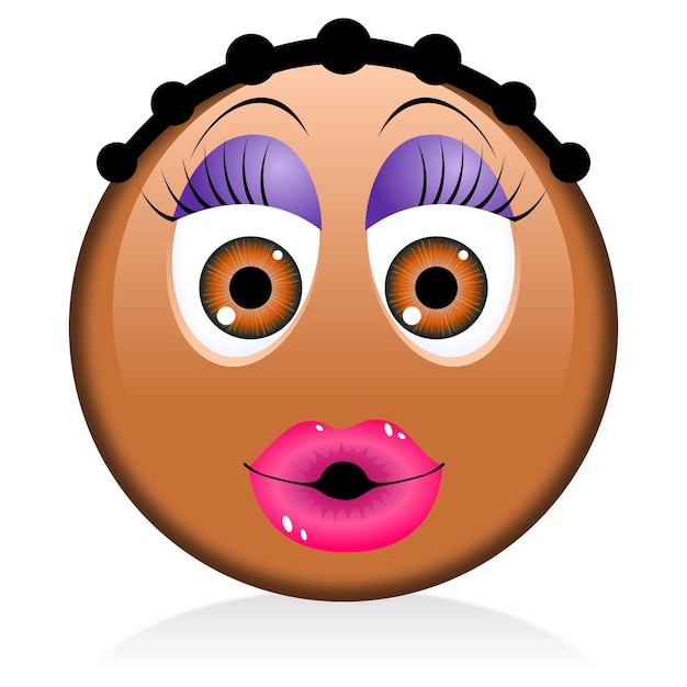 Foto emoji mujer negra chica