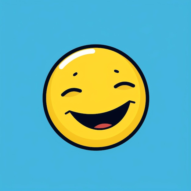 El emoji de la risa en 2D