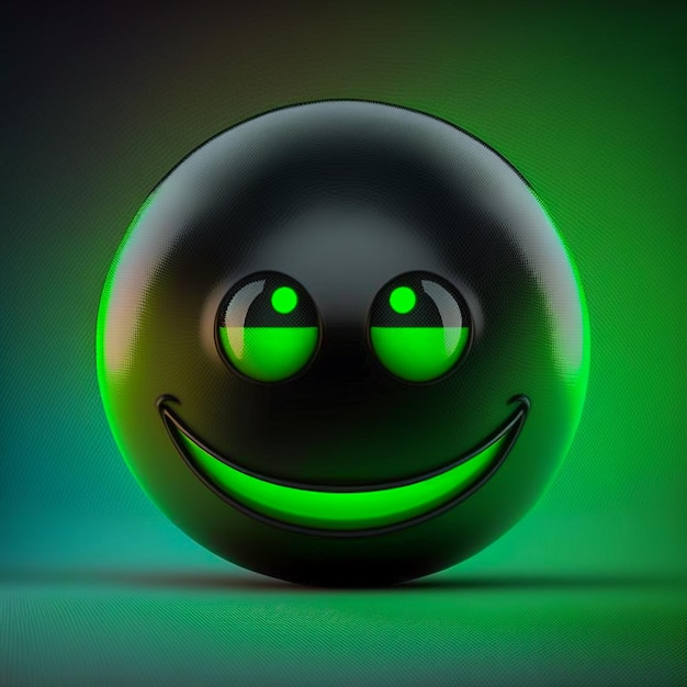 emoji sonriente en estilo 3d