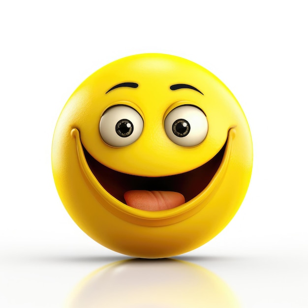 Emoji con una sonrisa baja