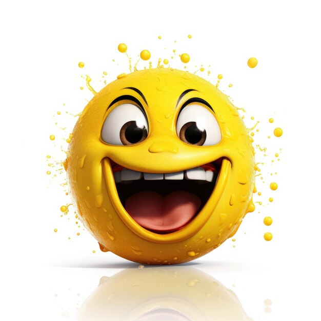 Emoji con una sonrisa baja