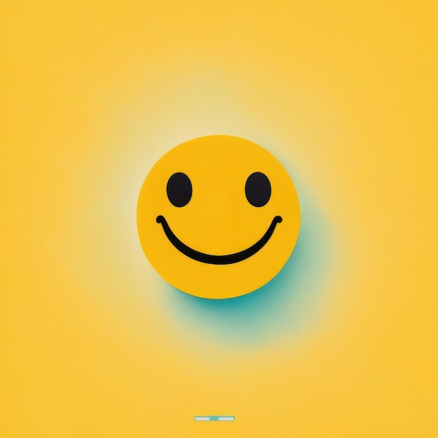 Foto emoji de sonrisa feliz amarillo ia generativa