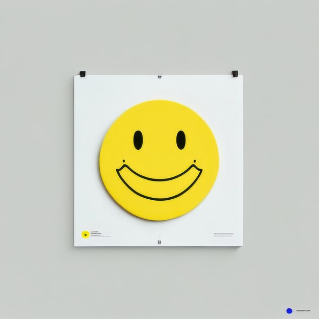 Foto emoji de sonrisa feliz amarillo ia generativa