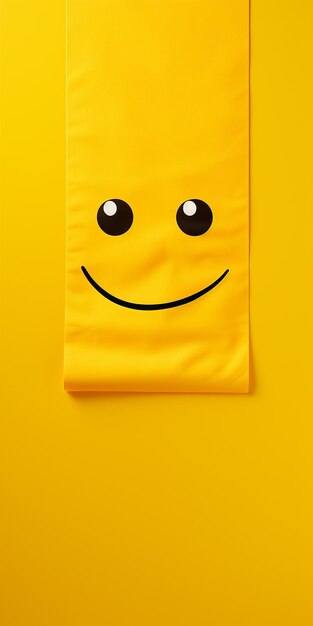 Foto emoji de sonrisa con papel de pared en 3d