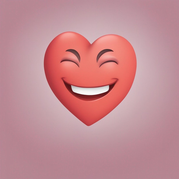 Los emojis de sonrisa hacen un papel tapiz en forma de corazón