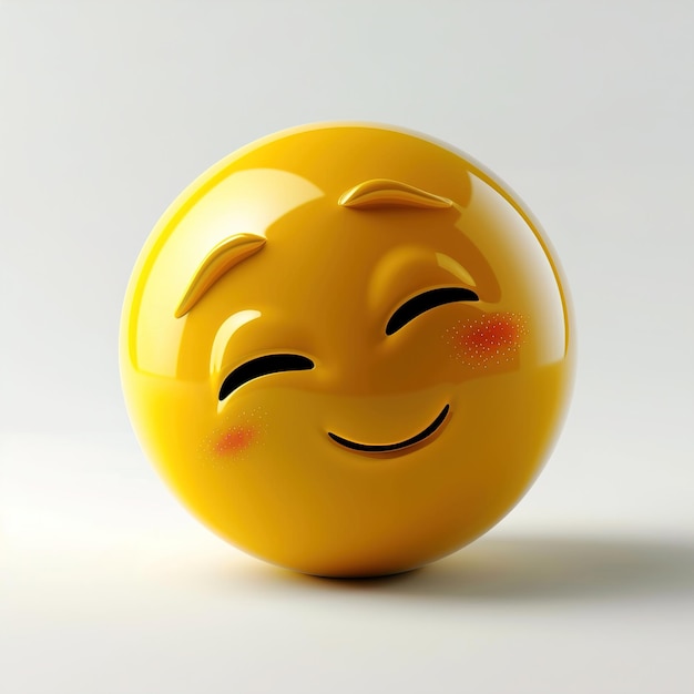 Emoticon 3d ou Smiley cara adormecida ou sonolenta emoji de bola amarela isolado em fundo branco centro do quadro centro da tela sem sombra ou estilo de texto bruto ID de trabalho 2732e7b9e78e4451b4714f97f06c9c3