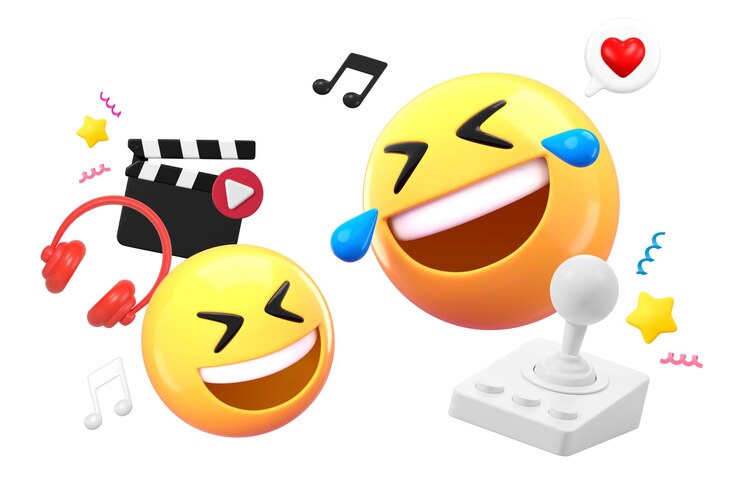 Foto emoticon 3d png pegatina de entretenimiento de fondo transparente