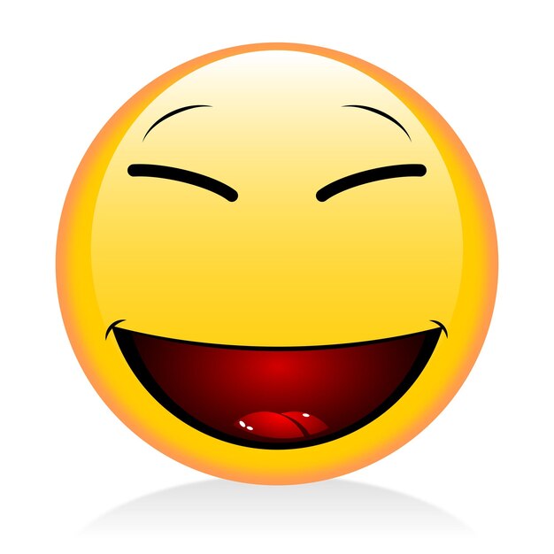 Emoticon emoji riendo