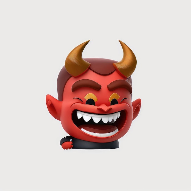 emoticon expresivo cara de demonio emoji