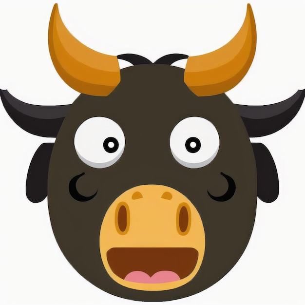 emoticon expresivo cara de toro emoji