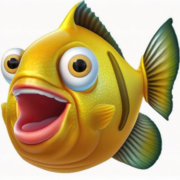 emoticon expressivo emoji de rosto de peixe