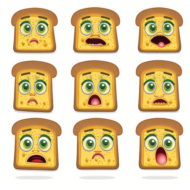 emoticon expressivo rosto pão emoji