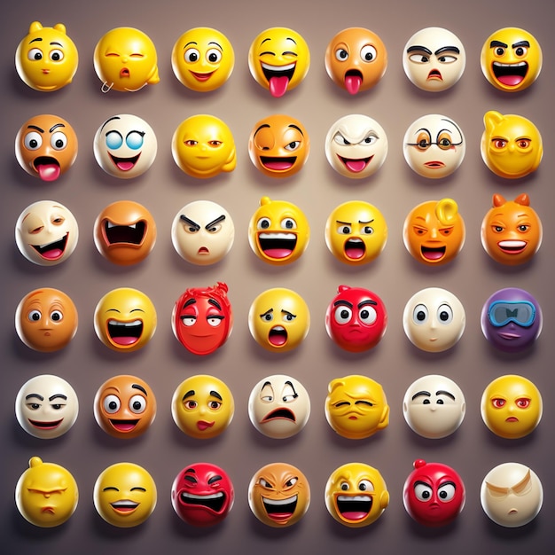 emoticones de emoji conjunto de emoji