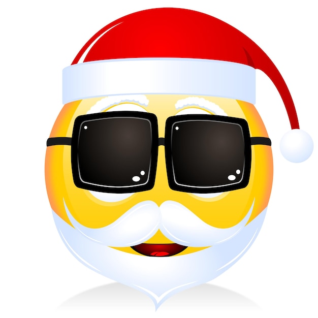 Emoticono emoji de Papá Noel