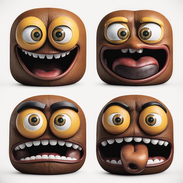 Foto emoticono expresivo cara smiley emoji