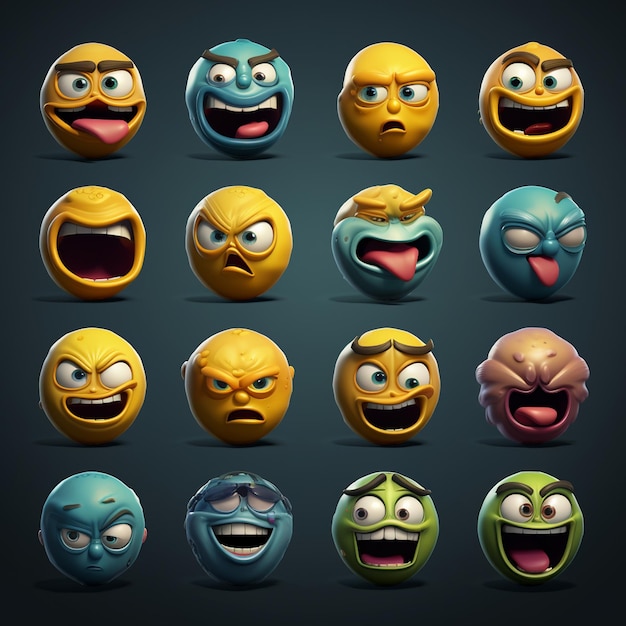 emoticons emoji conjunto de emoji