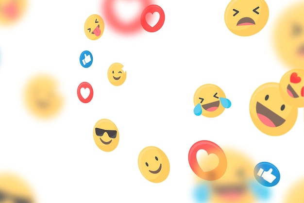 Emoticons png patternjds reação positiva das mídias sociais