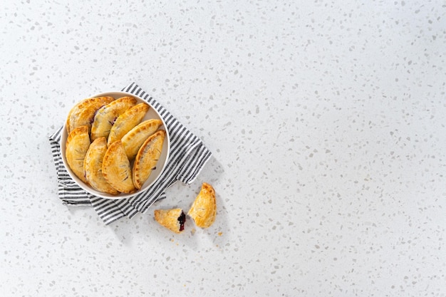 Empanadas mit Blaubeeren