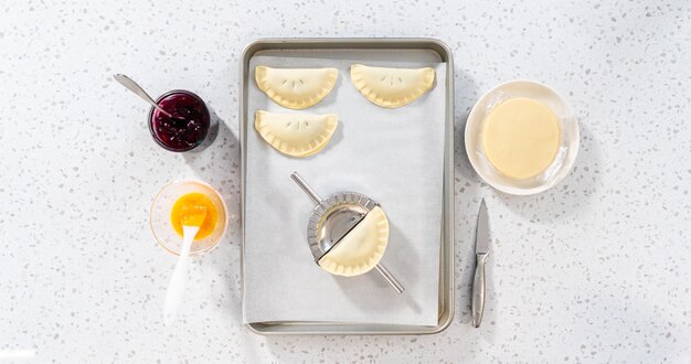 Empanadas mit Blaubeeren