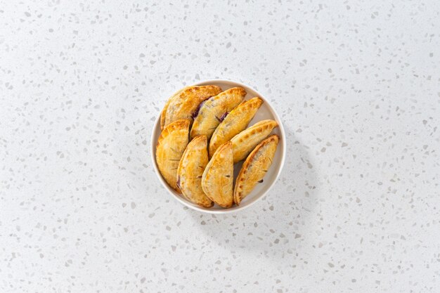 Empanadas mit Blaubeeren