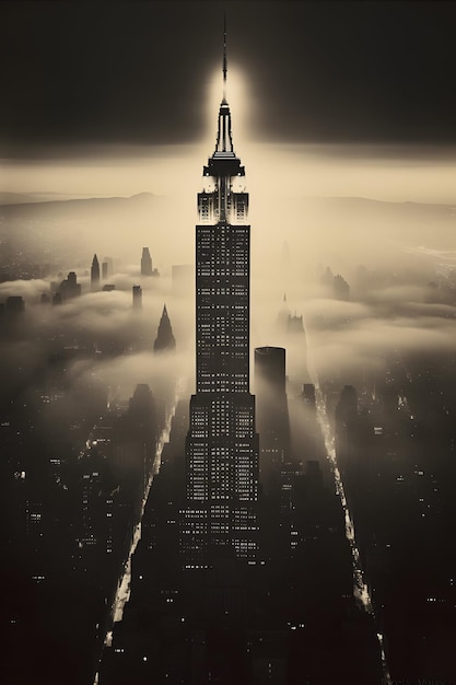 Foto empire state building von oben