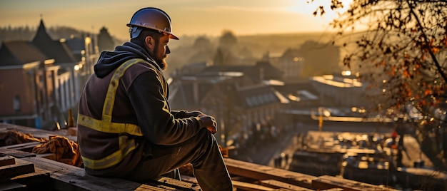 Un empleado de una empresa constructora.