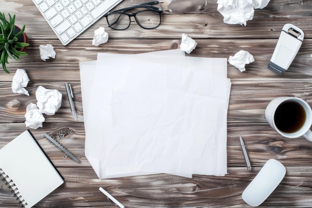 Foto employee appreciation day message on white paper on wood desk