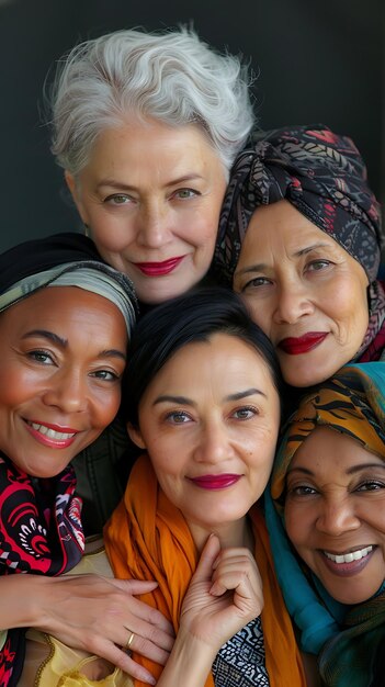 Empoderamento das mulheres de diversas origens étnicas