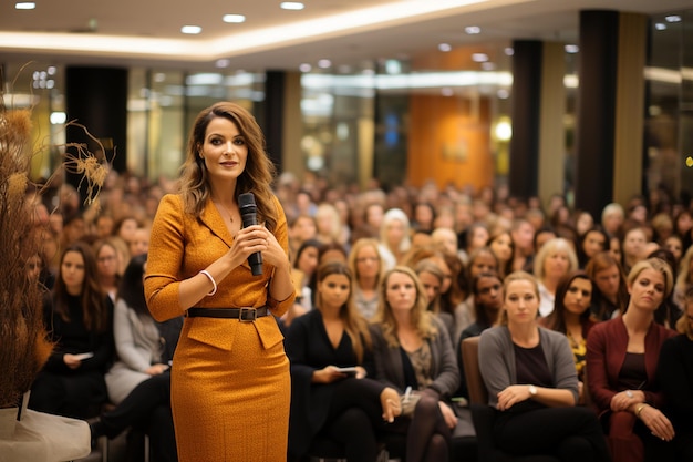 Foto empoderando a las mujeres empresarias un seminario con ia generativa