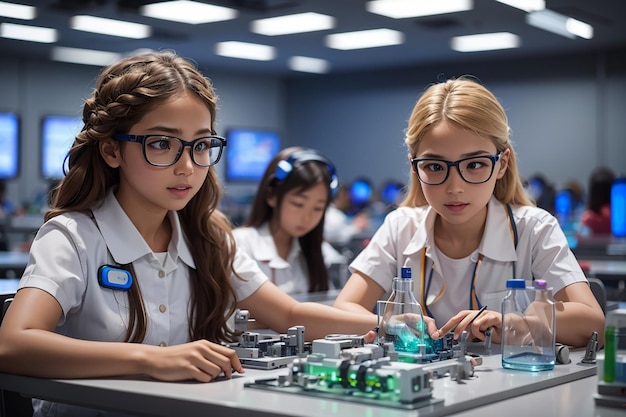 Empoderar a las niñas innovadoras del mañana en clases de ciencias futuristas