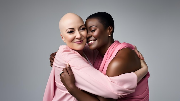 Empowerment in Pink Breast Cancer Conscientização Banco de Imagens