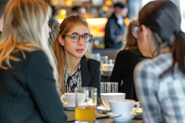 Emprendedores en red en un desayuno de negocios