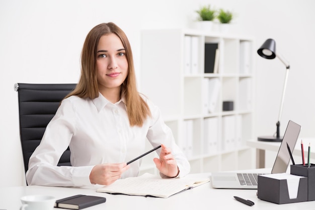 Empresaria en el trabajo