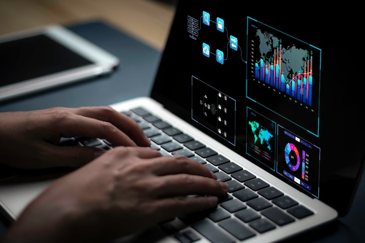 Foto empresario que trabaja con análisis de negocios y sistema de gestión de datos en la gestión de documentos en línea y métricas conectadas a la base de datos estrategia corporativa para ventas de operaciones financierasx9