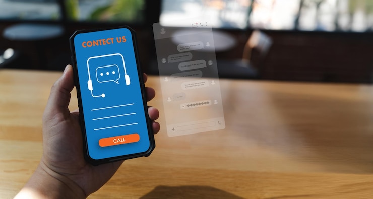 Foto empresario que utiliza interfaz de chatbot de ia en portátil para soporte de centro de contacto digital concepto de tecnología de comunicación y servicio al cliente moderno en un espacio de trabajo de oficina minimalista xaxa