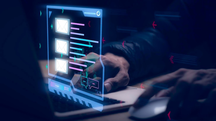 Foto empresario tocando la computadora portátil con correo electrónico abierto que recibe alertas de noticias por correo electrónico comercial publicidad mediante el envío y mensajería de clientes tecnología digital en línea venta directa recordatorio comercialx9